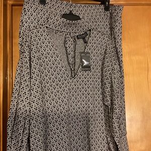 Eloqui  Black and White Tweed Two-Piece Set 18